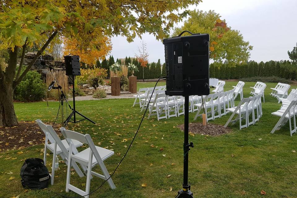Outdoor Ceremony setup