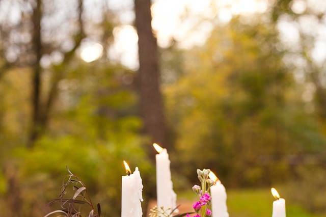 Candles & Centrepiece