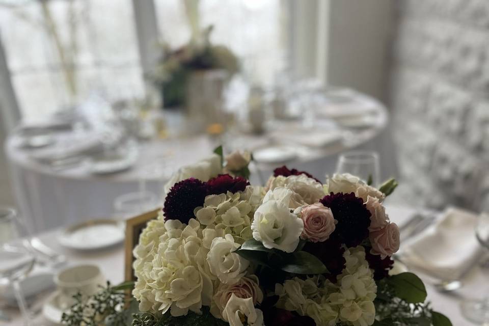 Winter Wedding Centrepiece