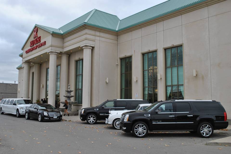 Cars on display