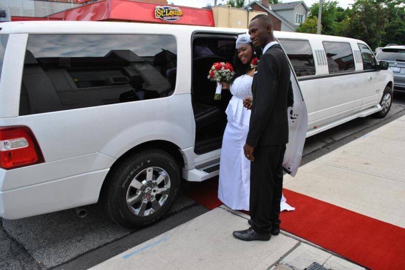 Limousine for the happy couple