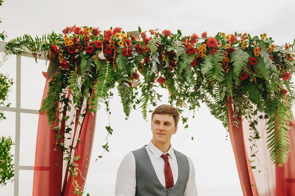 Wedding in Red