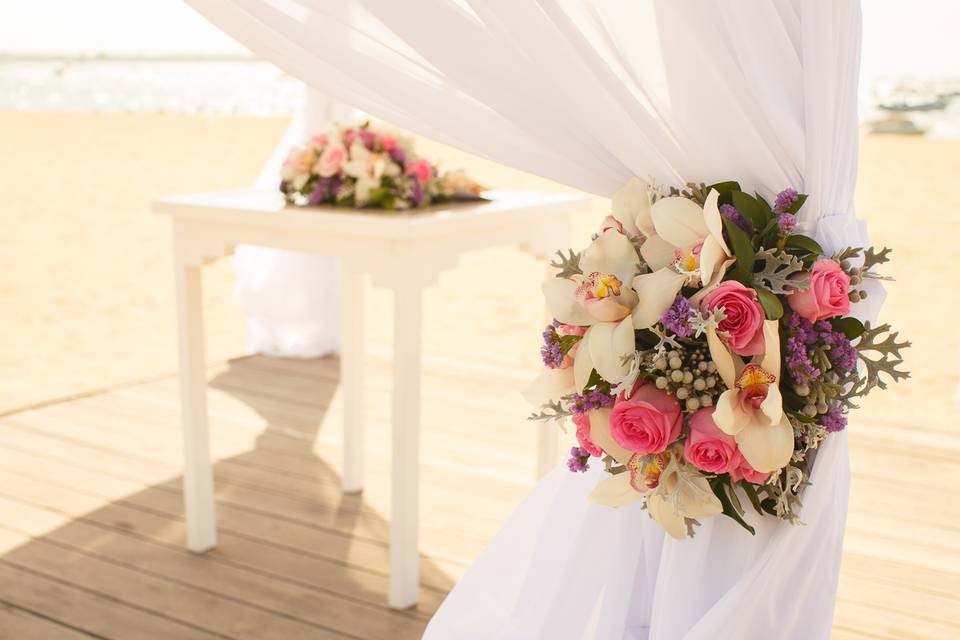 Wedding ceremony on the beach