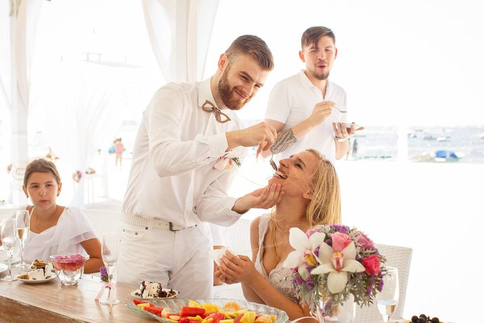 Wedding ceremony on the beach