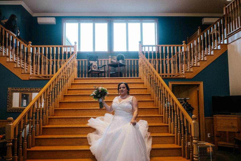 The bride on her way