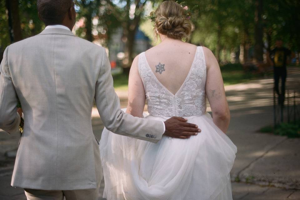 Wedding dress details