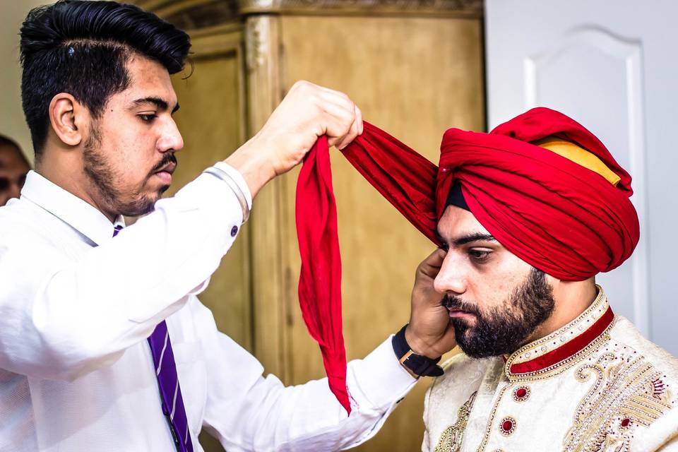 Turban tying