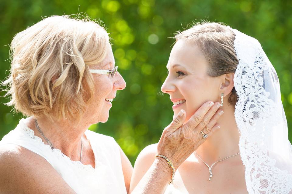 Bride and mother