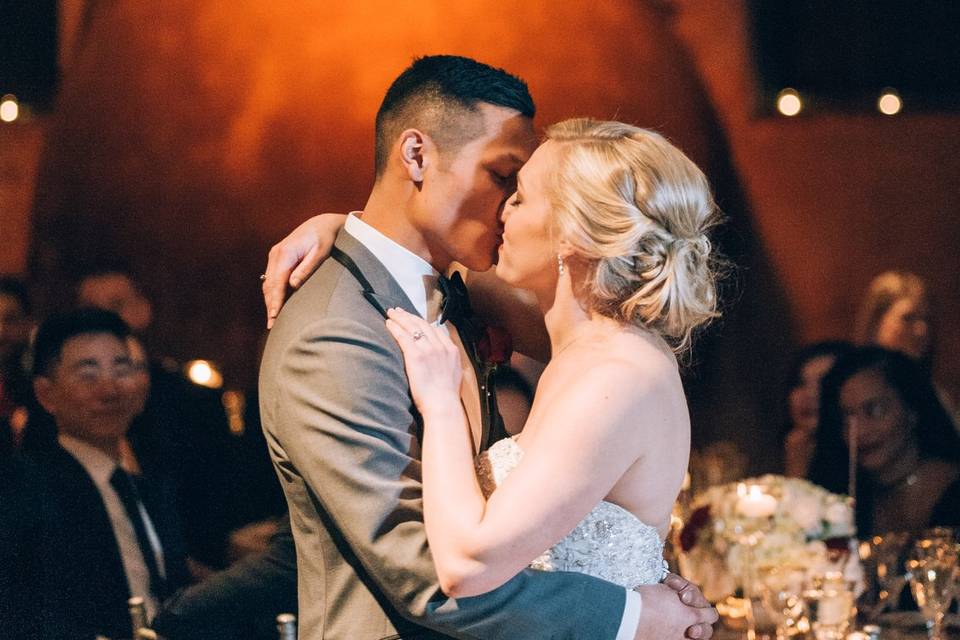 First dance and kiss