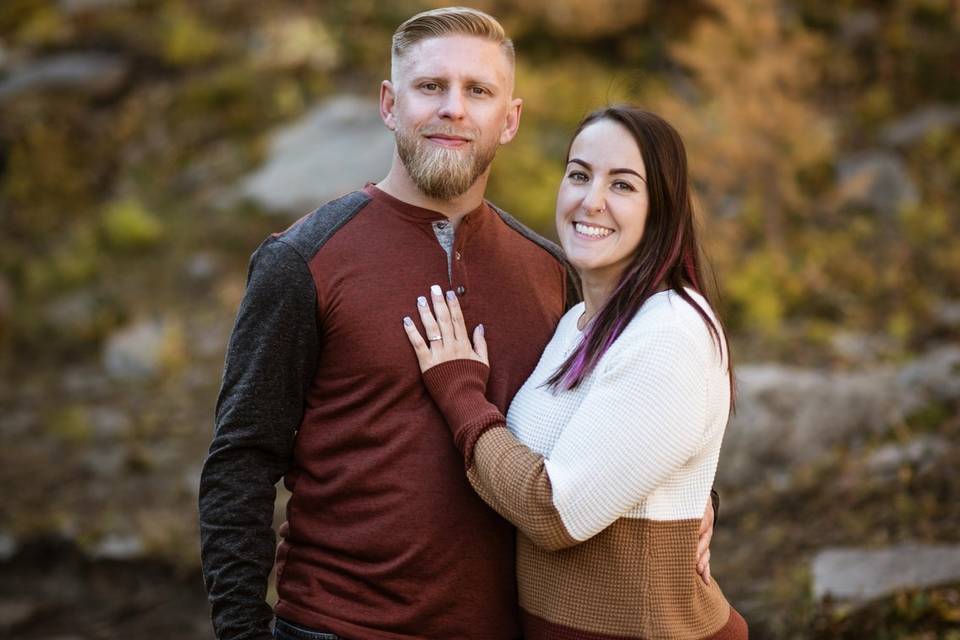 Larch trees + Engagement