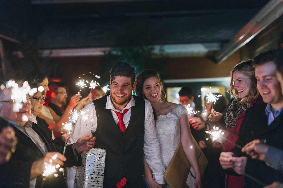 Winter wedding in Canmore