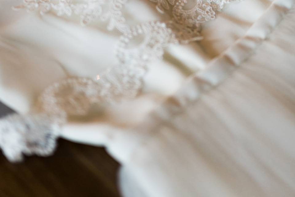 Handmade wedding dress