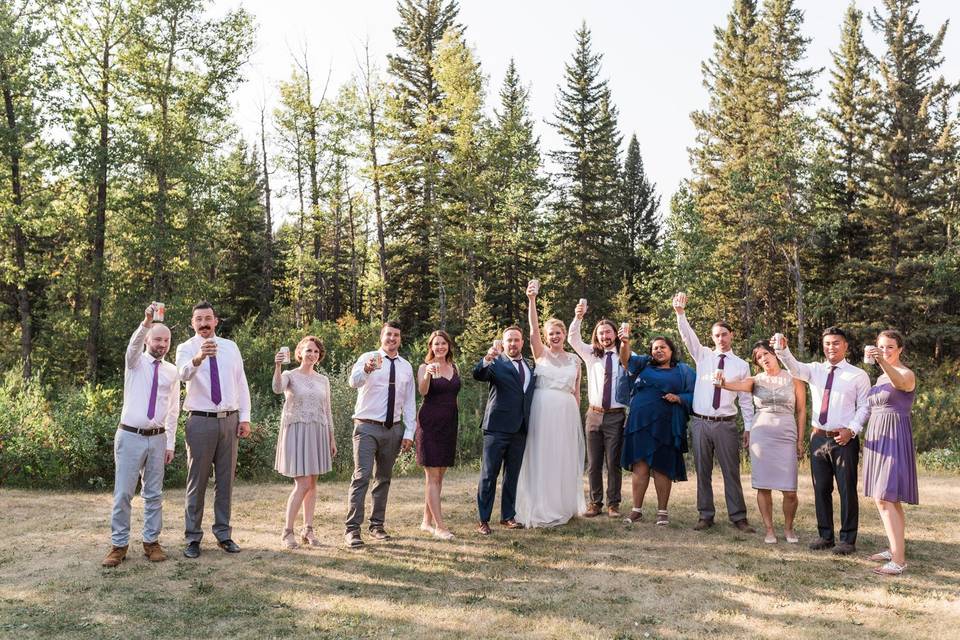 Bridal party beers