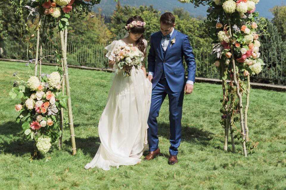 All White Bridal Shot