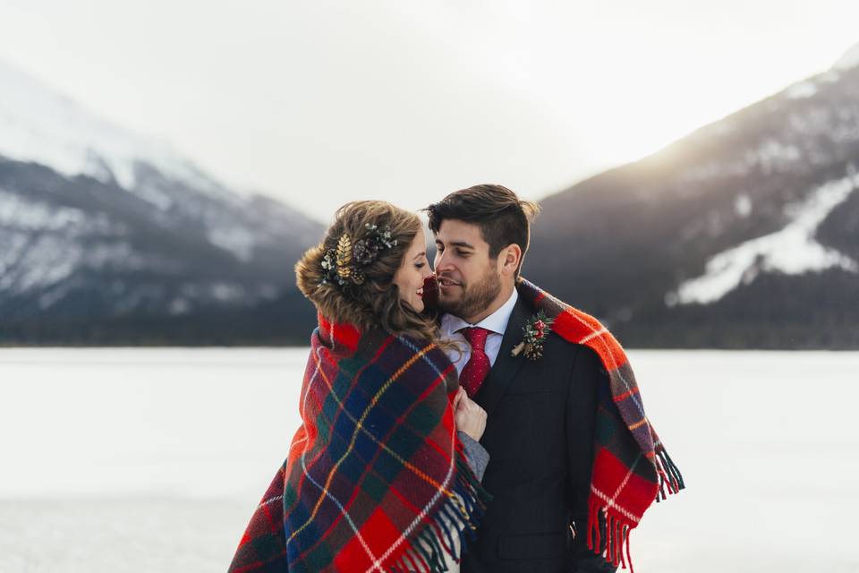 Winter Canmore Wedding