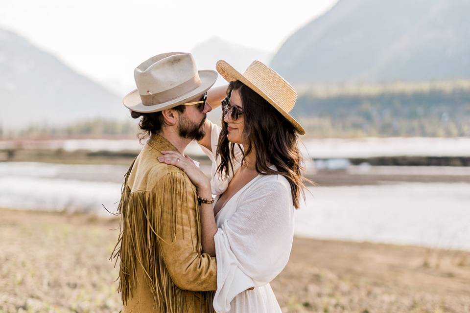 Summer wedding in Alberta