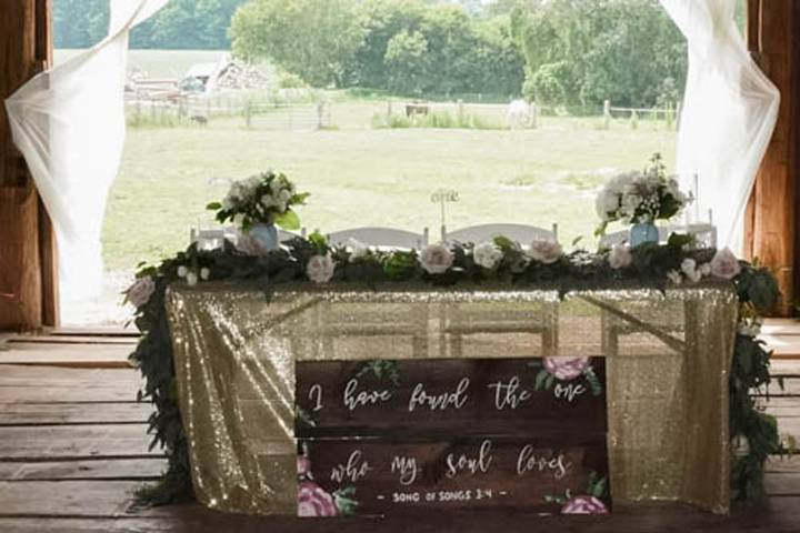 Bridal table