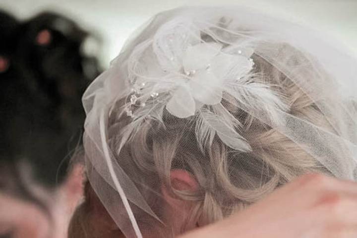 Bride's hairdo