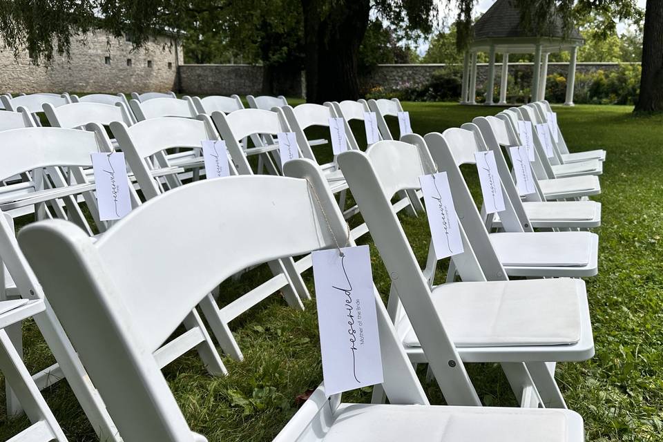 Outdoor ceremony