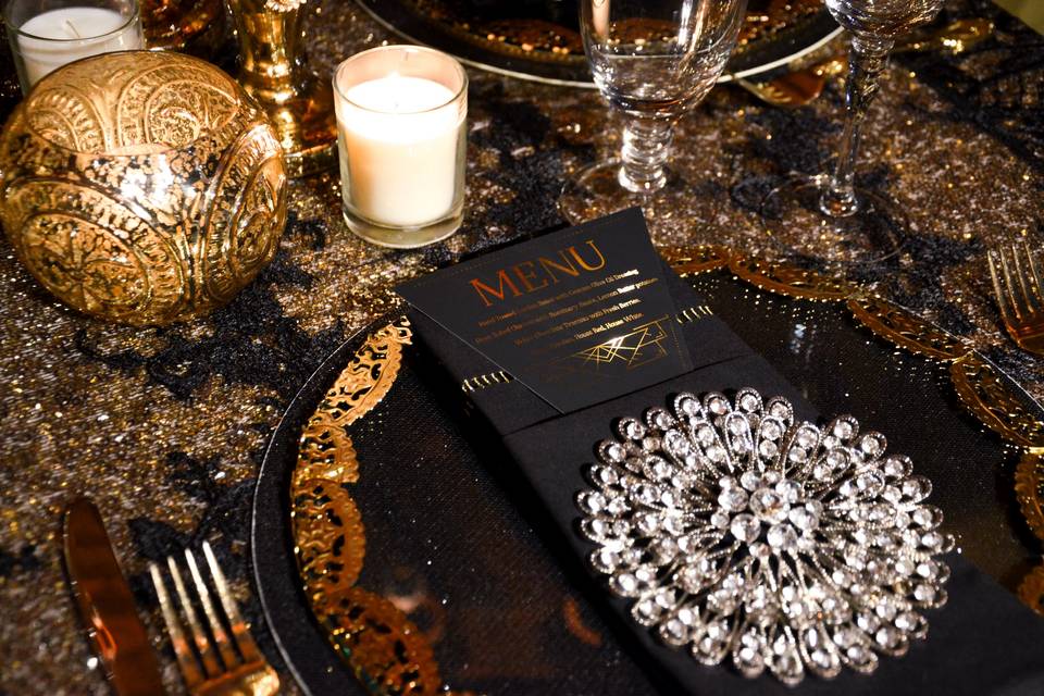 Gold Lace & Diamonds