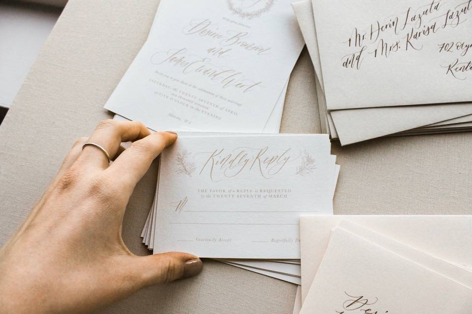 Calligraphy Addressed Envelope