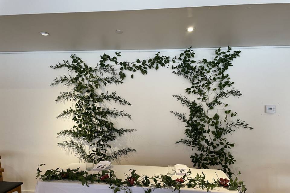 Greenery wall decor