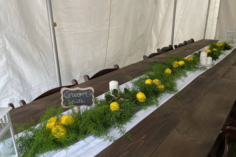 Lemon yellow garland