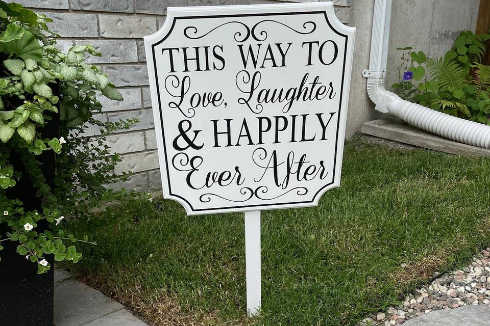 Sign for happiness