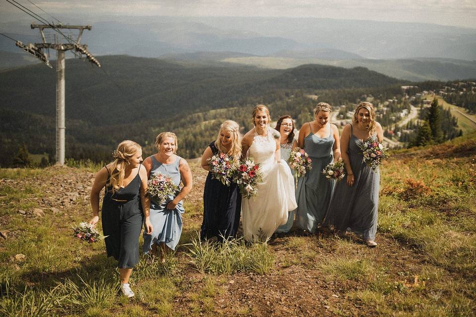 A mountain wedding up on Silve