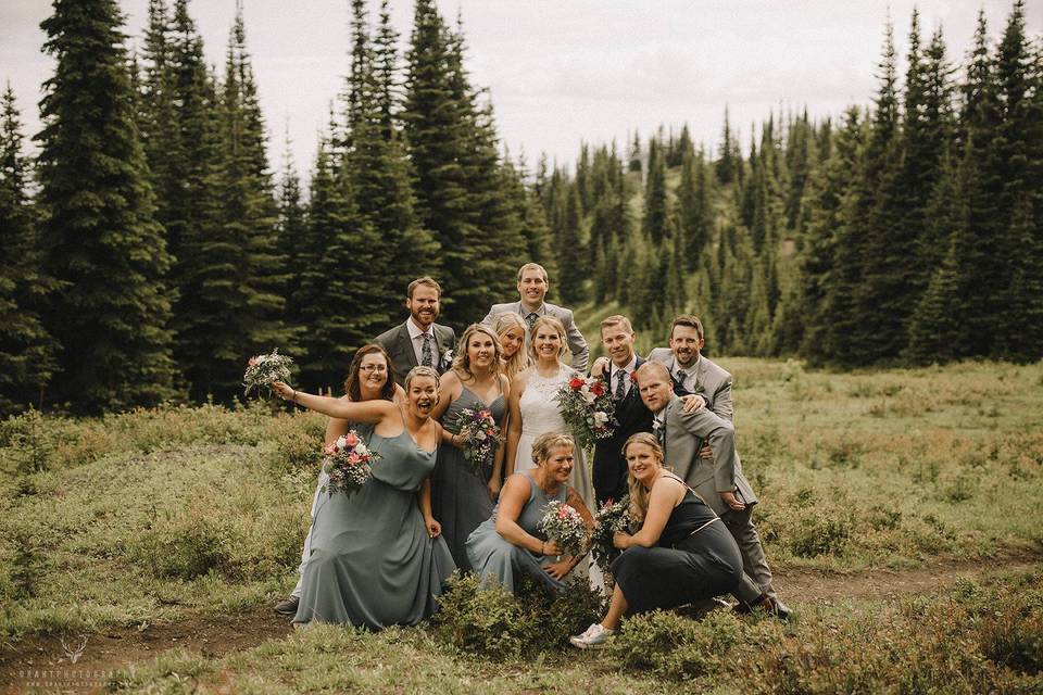 A mountain wedding up on Silve