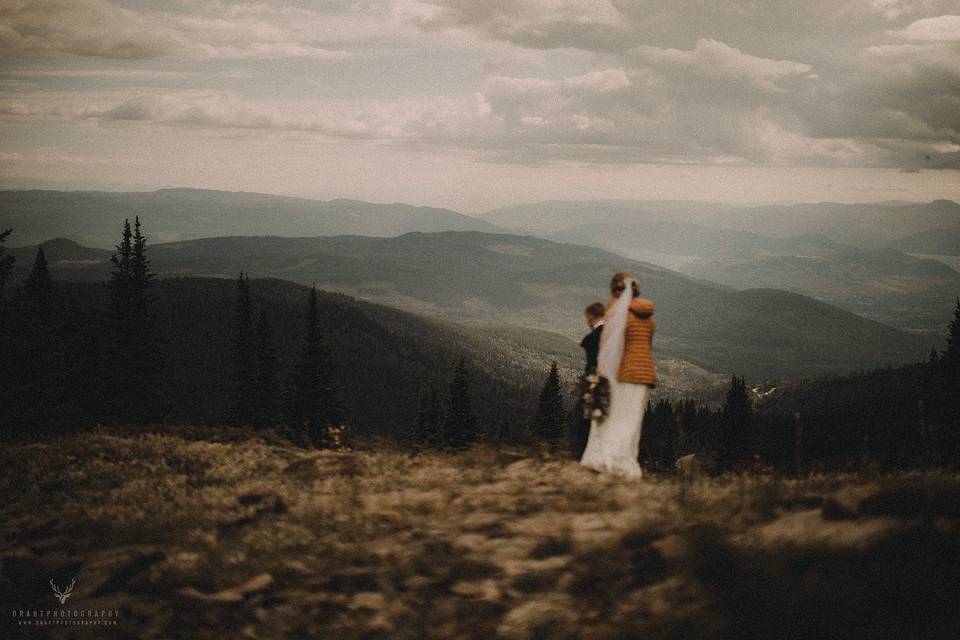 A mountain wedding up on Silve