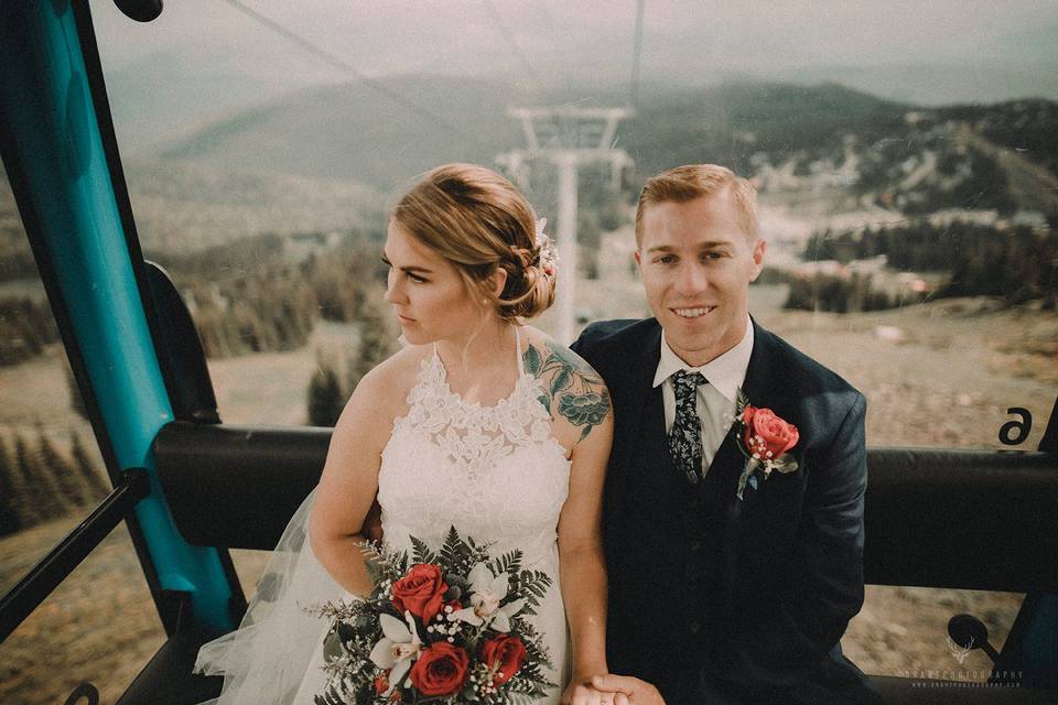 A mountain wedding up on Silve