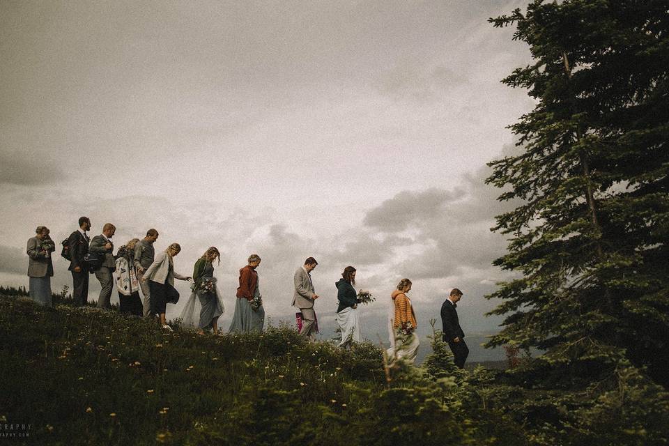 A mountain wedding up on Silve