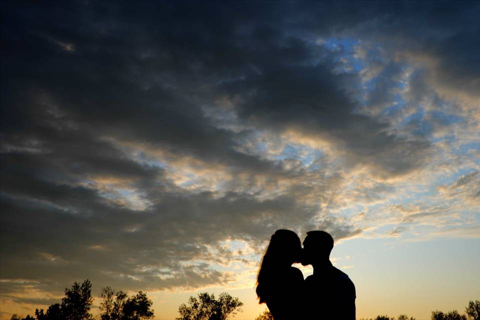 Couple kissing