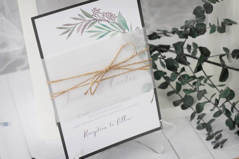 Rustic Tuscan Invitation