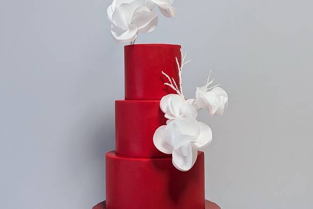 Whimsical - red & White