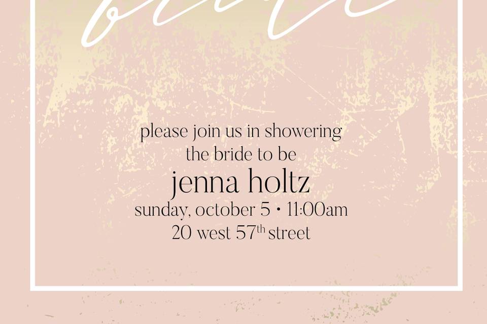 Gold Bridal Shower