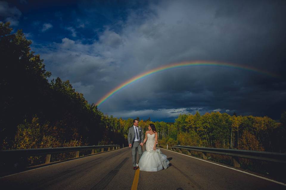 Rainbow - wedding photography