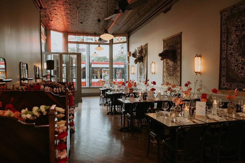 Bistro Buyout Wedding Dinner