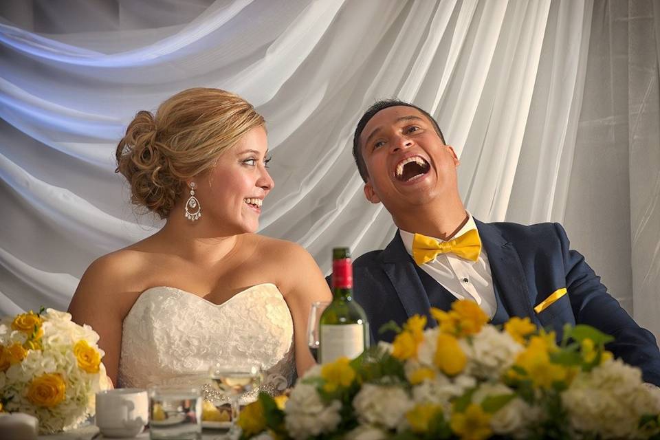 Head table laughs - Stolen Moments Photography