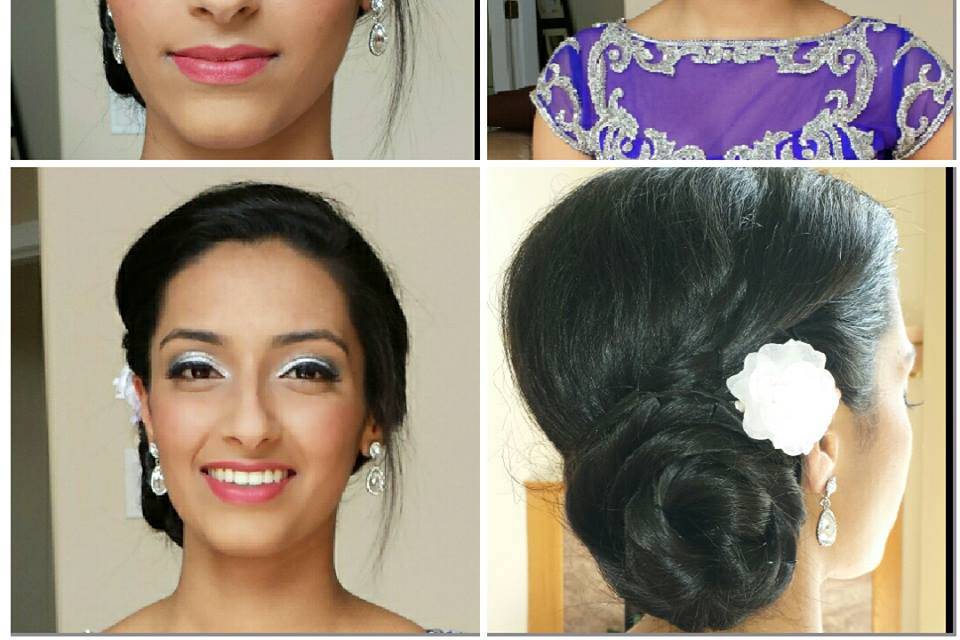 Party hair and makeup