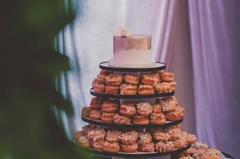 Donut Stacked Wedding Cake