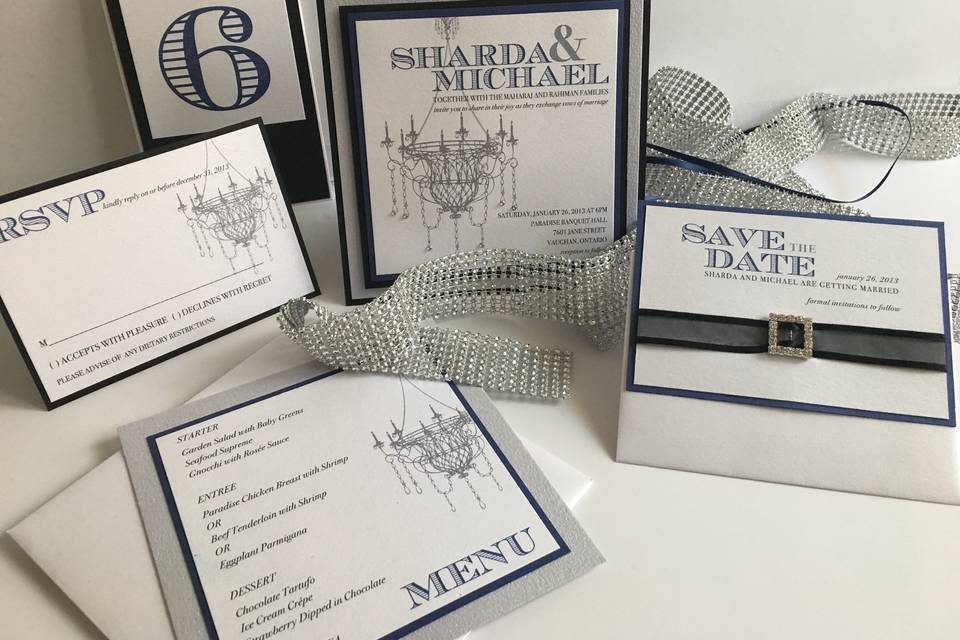 Stationery Suite-Chandelier