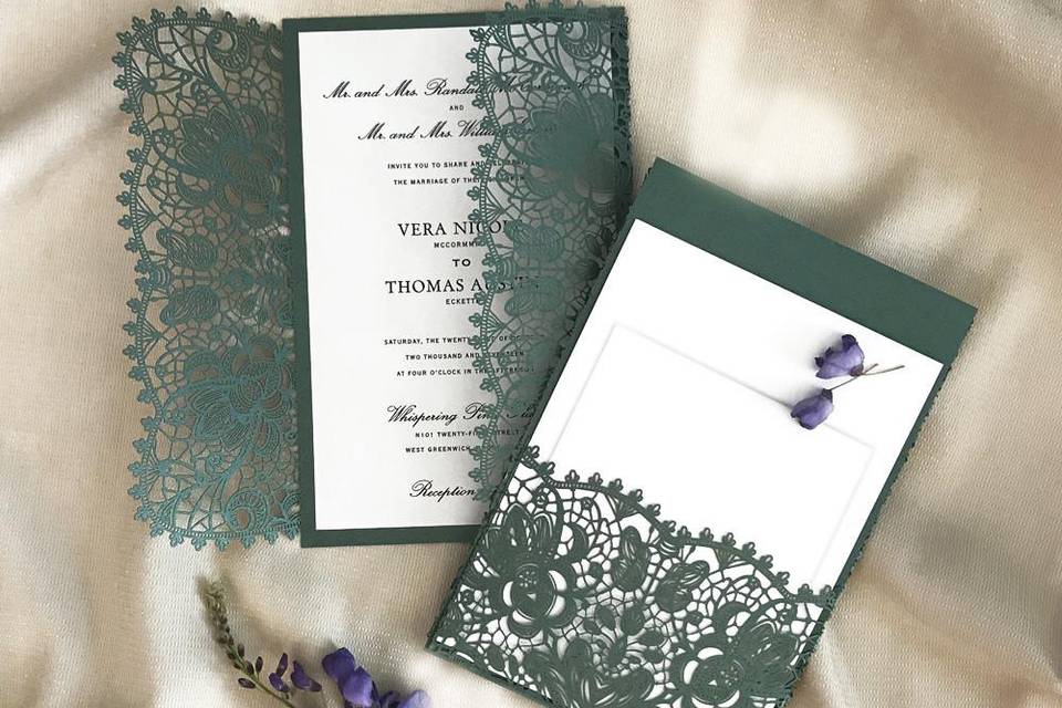 Bohemian Lace Laser-cut Folder