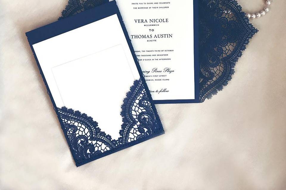 Chantilly Lace Pocket Folder