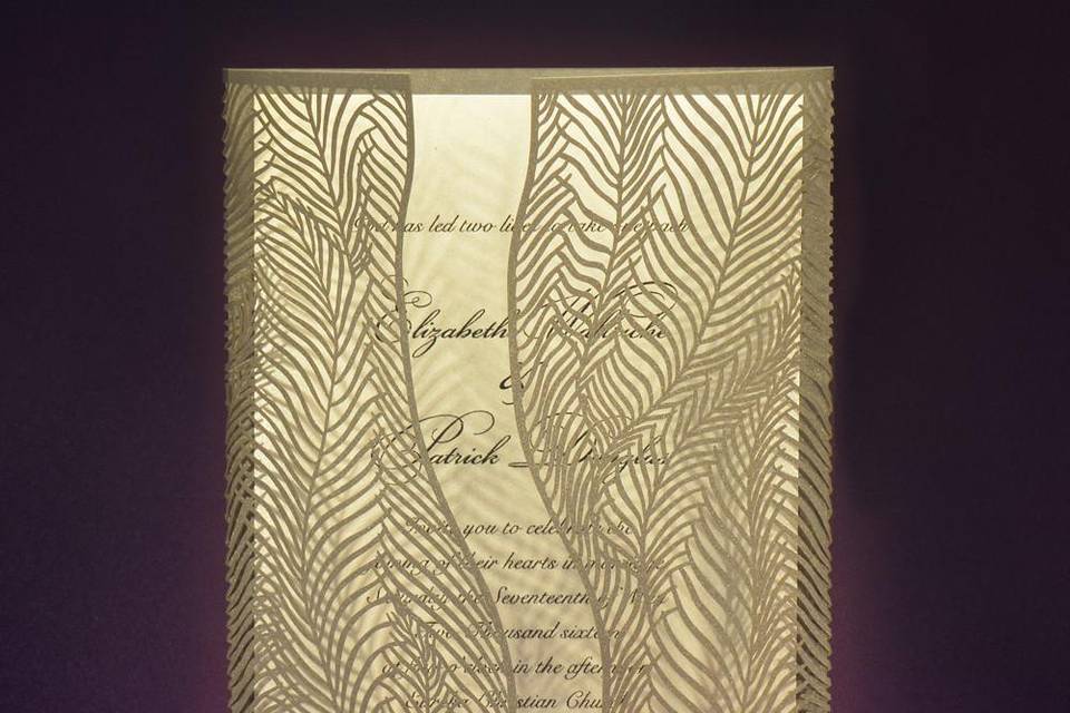 Wispy Palms Laser-Cut Folder