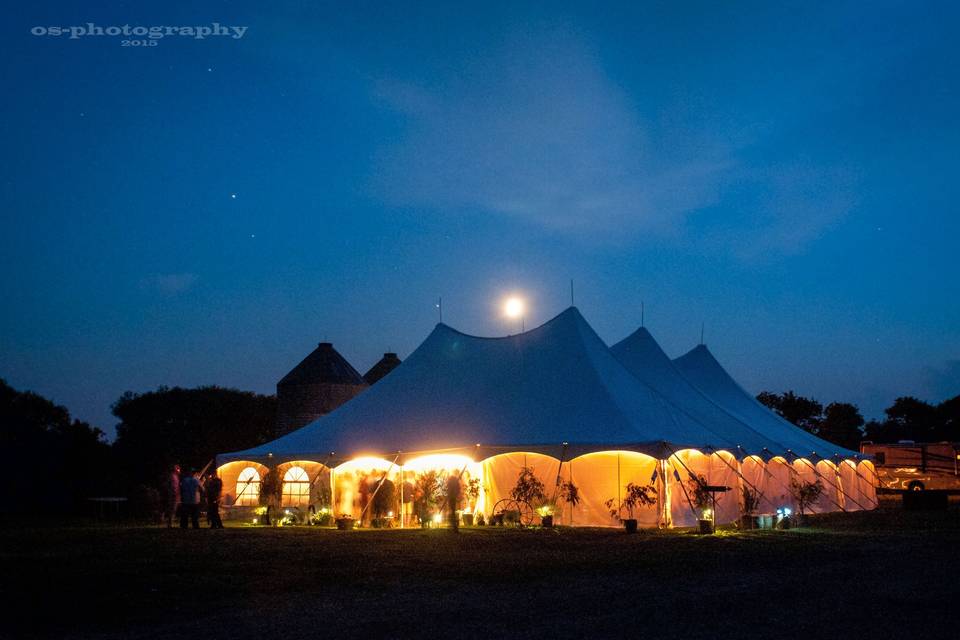 Farm Wedding Tent Reception