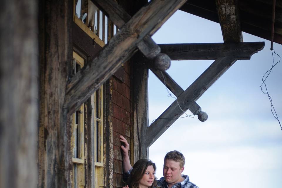 Old Train Station Engagement