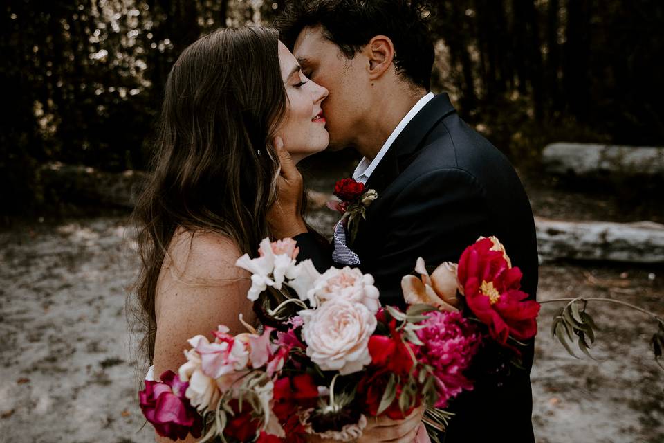 Elopement Forest Beach