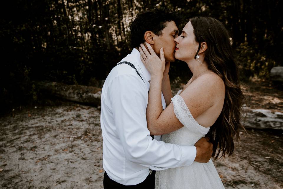 Elopement Forest Beach